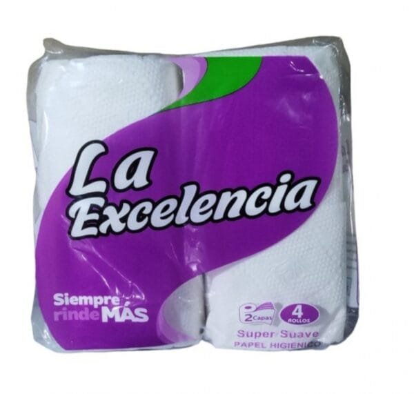 Papel sanitario La excelencia (4 rollos)