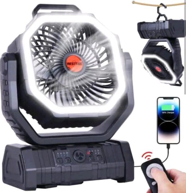 Ventilador recargable de 20000 mAh