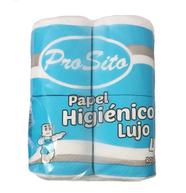Papel higiénico lujo (4 rollos)