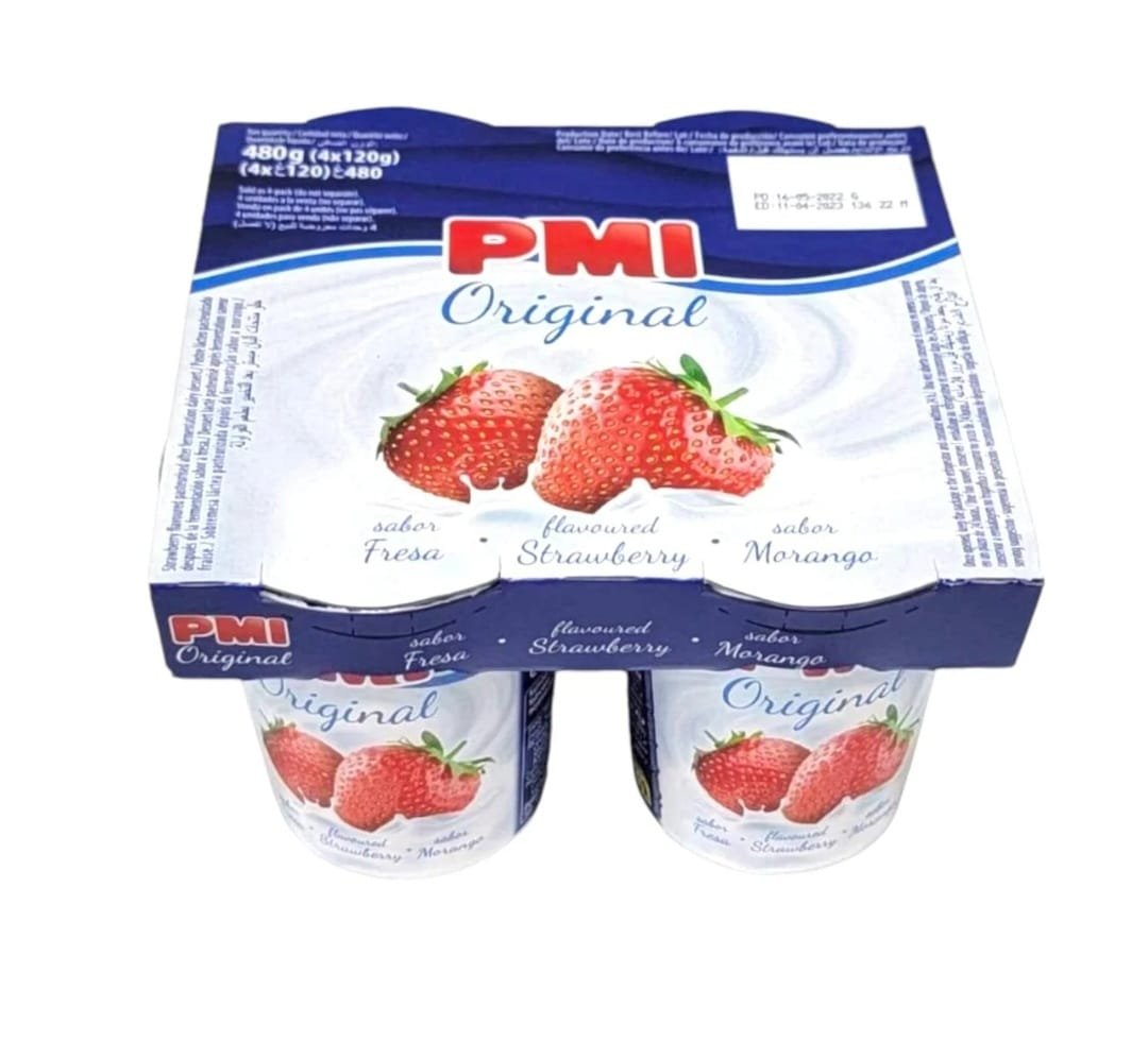 Yogurt original PMI sabor fresa (4 unidades)